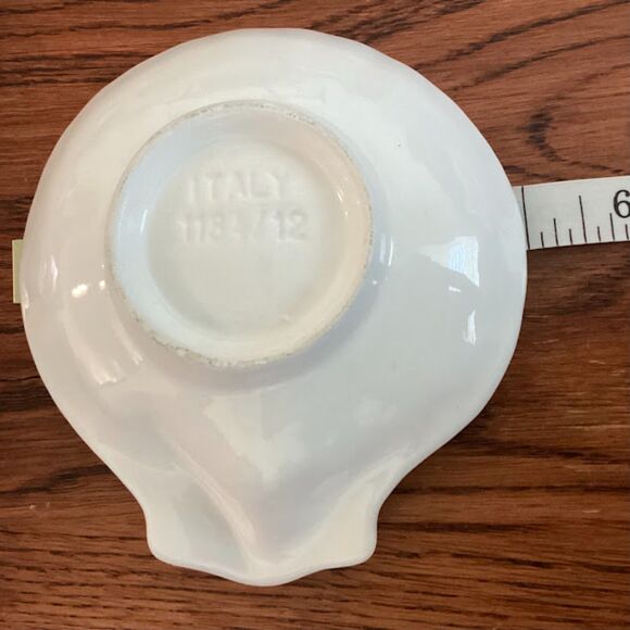 Italian Ceramic Seashell 3D Lobster Seafood Motif Small Scalloped Dishes - Picture 6 of 9